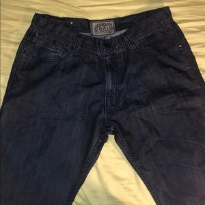 Jordan Graig 34x32 Blue Jeans Straight Leg Jeans